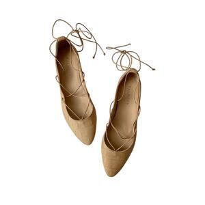 Talbots Tan Leather Flats Size 8